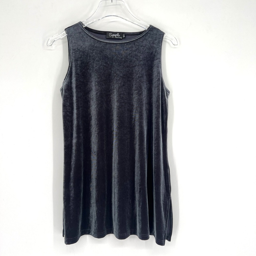 Sympli Tank Top Womens 6‎ Gray Velvet Classic Basic